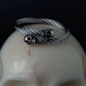 Schedel armband RVS retro stijl