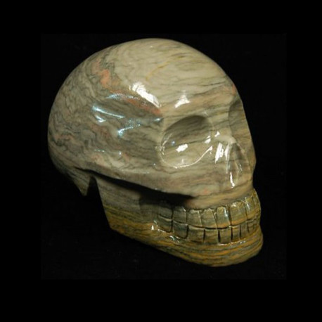 grijs chalcedoon schedel