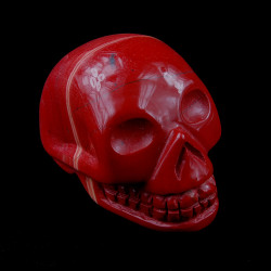 rood Jaspis schedel 